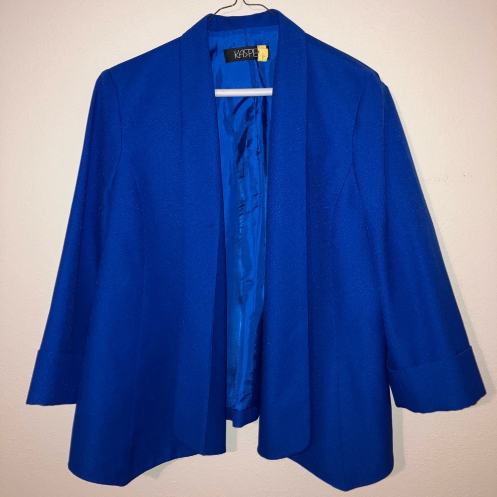 Kasper Blazer Women's Petite 12 Blue